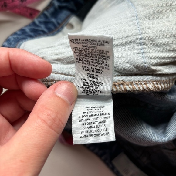 Free People We The Free Zip It Up Raw Hem Denim Mini‎ Skirt Size 27 - Picture 10 of 10